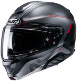 HJC-RPHA-91-COMBUST-Modular-Motorcycle-Helmet-Gray/Red-Main