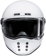 HJC-V10-Solid-Full-Face-Motorcycle-Helmet-White-Front-View