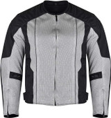 Vance-VL1627SB-Mens-Silver-Black-Advanced-3-Season-Mesh/Textile-CE-Armor-Motorcycle-Jacket-front-view