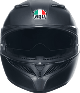 AGV-K3-Mono-Solid-Full-Face-Motorcycle-Helmet-matte-black-front-view
