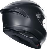 AGV-K6-S-Solid-Full-Face-Motorcycle-Helmet-matte-black-back-side-view
