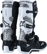 Moose-Racing-Tech-7-Motorcycle-Boots-Black-White-Grey-back-view