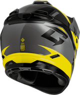 Gmax-GM-11S-Ronin-Snow-Helmet-with-Electric-Shield-Yellow-Grey-Silver-back-side-view