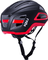 Kali-Uno-Solid-Half-Face-Bicycle-Helmet-Black-Red-back-view