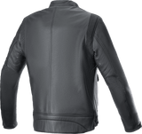 Alpinestars-Dyno-Leather-Motorcycle-Jacket-Black-Grey-back-view