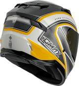 Gmax-FF-98-Aftershock-white-mettallic-silver-Full-Face-Motorcycle-Helmet-side-view