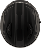 Gmax-OF-87-Duke-Open-Face-Motorcycle-Helmet-Matte-Black-Grey-top-view