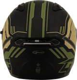 Gmax-OF-87-Duke-Open-Face-Motorcycle-Helmet-Matte-Black-Green-back-view