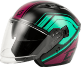 Gmax-OF-87-Duke-Open-Face-Motorcycle-Helmet-Black-Aqua-Coral-main