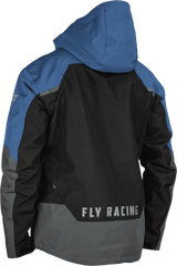 Fly-Racing-Carbon-Mens-Riding-Jacket-Black-Grey-Blue-back-view