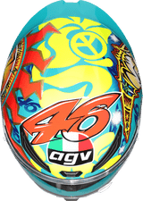 AGV-K1-S-Rossi-Mugello-1999-Full-Face-Motorcycle-Helmet-top-view