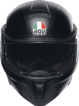 AGV-Solid-Street-Modular-Motorcycle-Helmet-Matte-Black-front-view