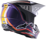 Alpinestars-S-M5-Sail-Motorcycle-Helmet-Violet/Black/Silver-back-view