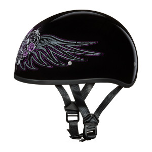 Daytona Women's Skull Cap Barbed Wire Heart Half Helmet