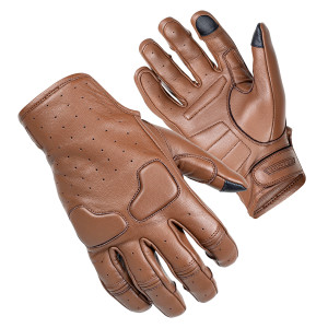 Cortech Women's Slacker Motorcycle Leather Gloves - Brown