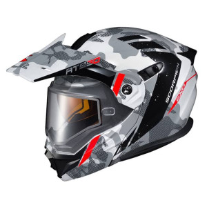 Scorpion EXO-AT950 Outrigger Helmet With Dual Lens - White/Grey