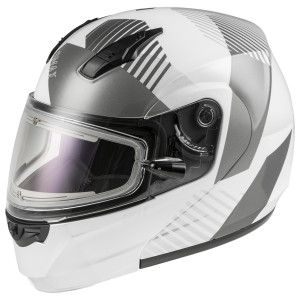 GMax MD-04S Reserve Modular Helmet With Electric Shield - Silver