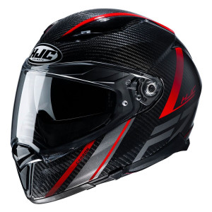HJC F70 Carbon Eston Helmet - Black/Red