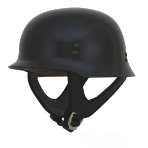 AFX FX-88 German Style Motorcycle Helmet - Black