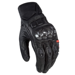 LS2 Spark Motorcycle Gloves-Black