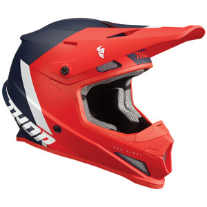 Thor Youth Sector Chev Helmet - Red