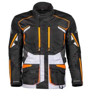 Tour Master Highlander Waterproof Jacket-Black/Orange
