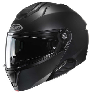 HJC-i91-Solid-Modular-Motorcycle-Helmet-Flat-Black-Main