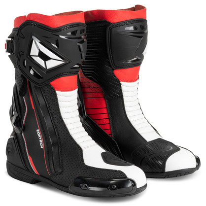 Cortech Adrenaline GP Motorcycle Boots-Black/Red
