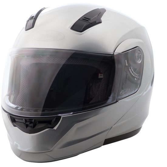 GMax MD04 Modular Helmet - Metallic Silver