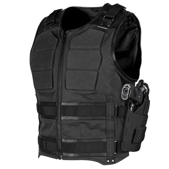 Speed And Strength True Grit Mens CE Armored Motorcycle Vest - Black