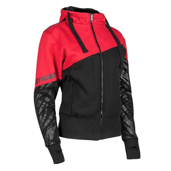 Speed And Strength Women's Cat Out'a Hell Armored Hoody - Red/Black