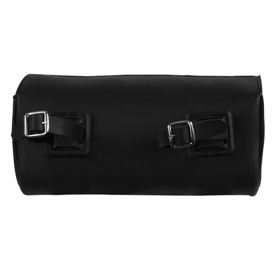 Vance TB200 Plain Black Motorcycle Tool Bag for Indian Honda Yamaha Kawasaki and Harley Motorcycles -Back View