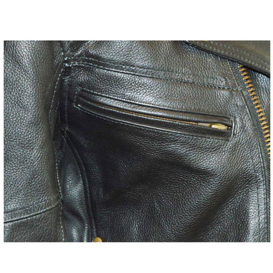 Chief Jacket Premium Leather / Lower Padded Back - Detail