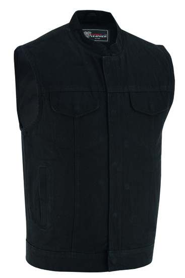SOA Style Black Denim Club Vest-main