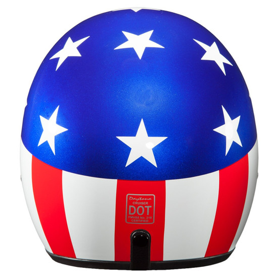 Daytona Cruiser Captain America Helmet - Back