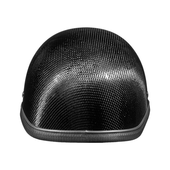 Daytona Novelty Carbon Fiber Polo Half Helmet - Back-View
