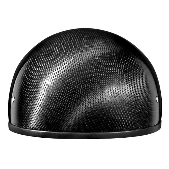 Daytona Skull Cap Carbon Fiber Half Helmet - Front-View