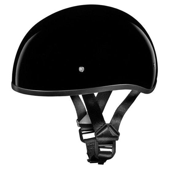 Daytona Skull Cap Half Helmet - Gloss Black