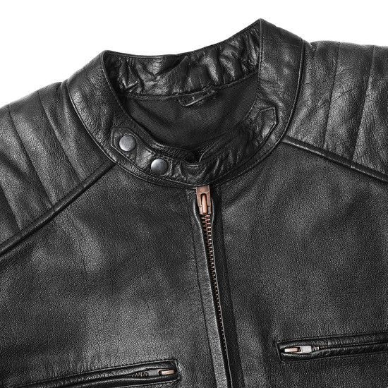 High Mileage HMM537 Mens Dual Conceal Carry Vented Sport Style Cowhide Leather Biker Motorcycle Riding Jacket - feature 4