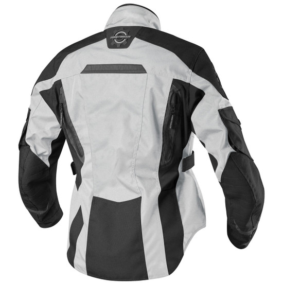 Firstgear Women's Voyage Motorcycle Jacket - Silver Back View