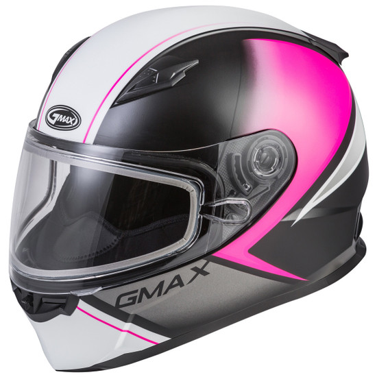 GMax Youth GM-49Y Hail Snow Helmet - Pink/White