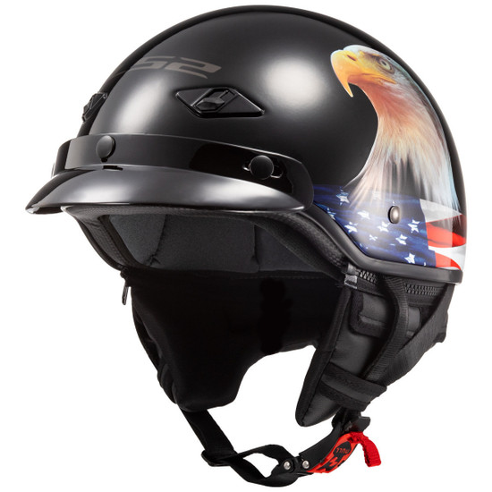 LS2 Bagger Murica Eagle Half Helmet