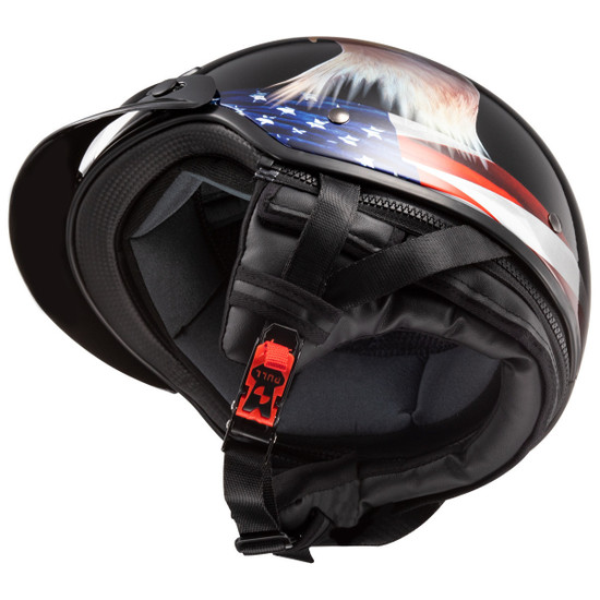 LS2 Bagger Murica Eagle Half Helmet - Inner View