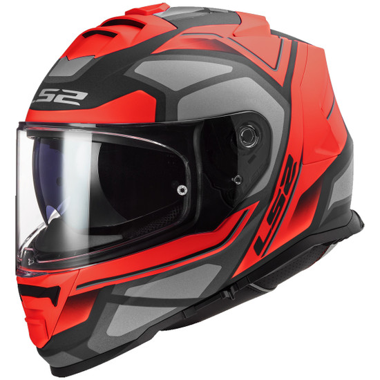 LS2 Assault Petra Helmet - Red/Grey