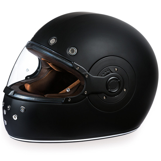 Daytona Retro Dull Black Helmet