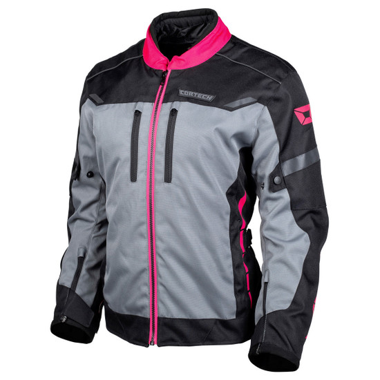Cortech Women's Aero-Tec Motorcycle Jacket-Black/Pink
