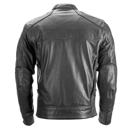 Highway 21 Gunner Leather Motorcycle Jacket - Back View