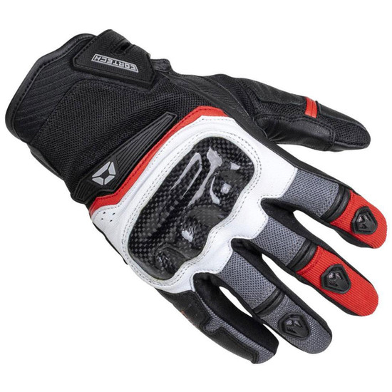 Cortech Sonic-Flo Gloves-White/Red