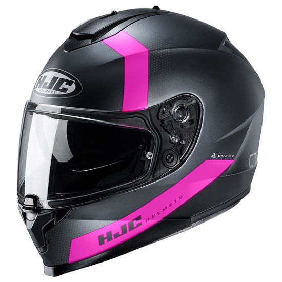 HJC C70 Eura Helmet - Black/Pink
