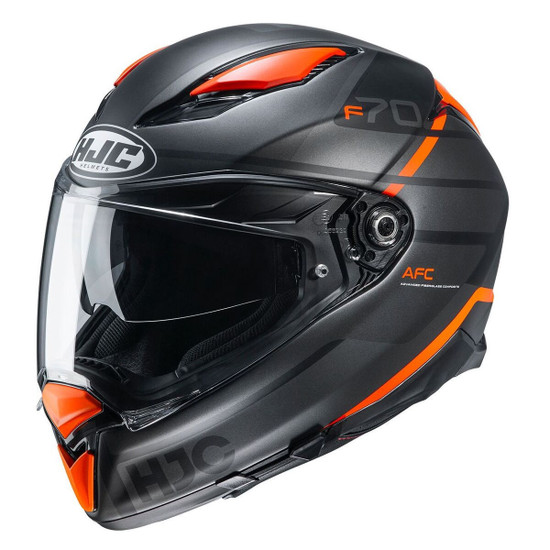 HJC F70 Tino Helmet - Black/Orange